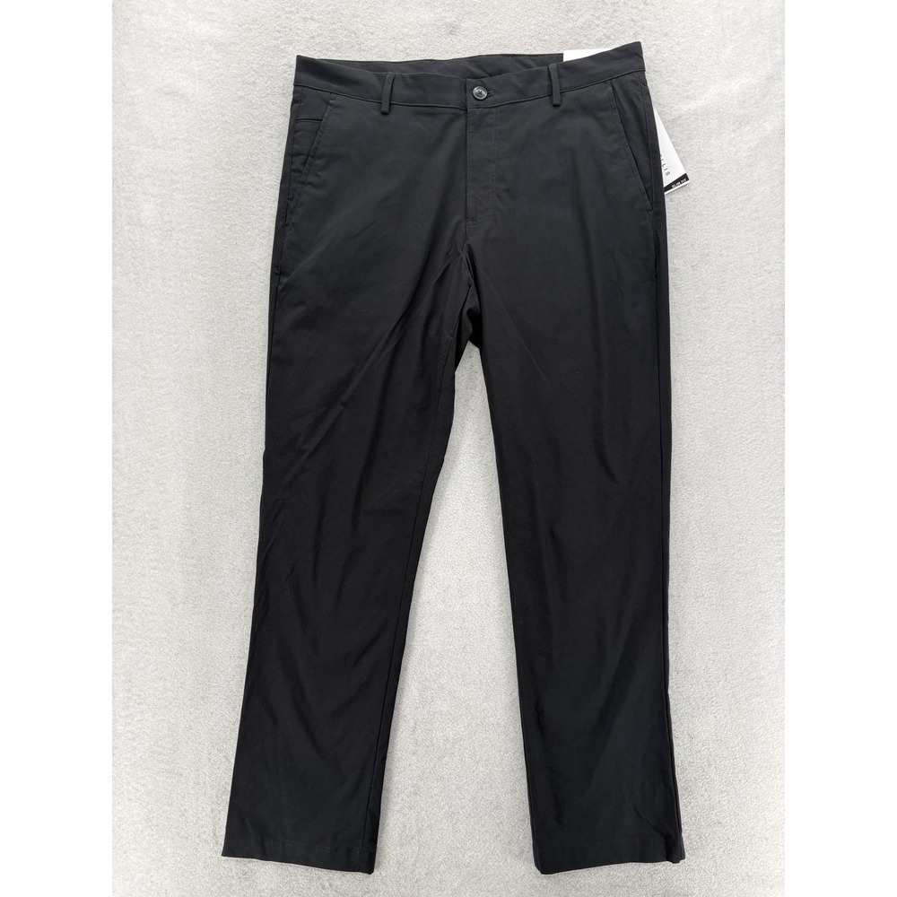 Perry Ellis Portfolio TechWorks Chino Pants Mens 32x30 Black Slim Fit Career NWT